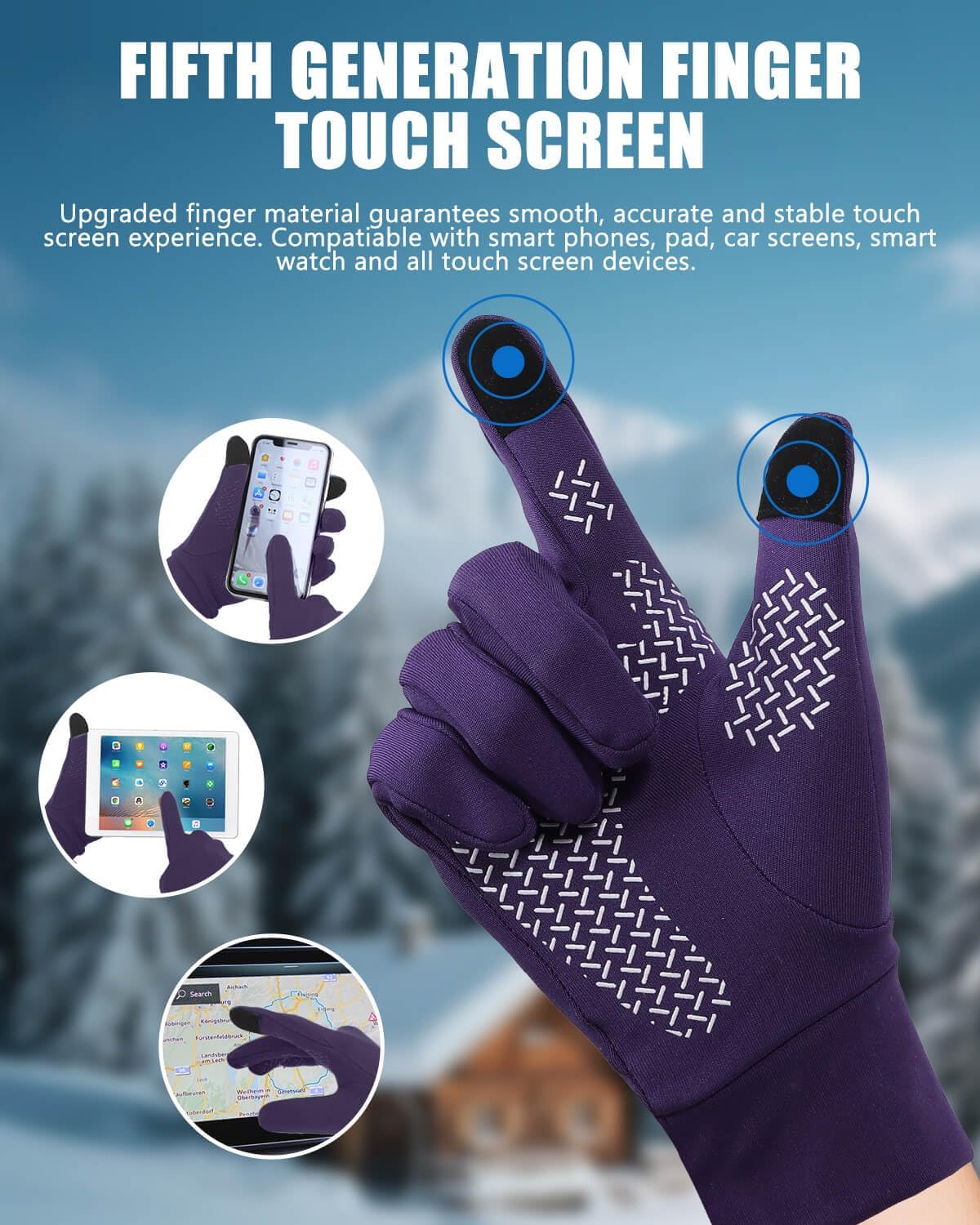 Thumbnail 1 de Aegend Winter Gloves 3 Sizes