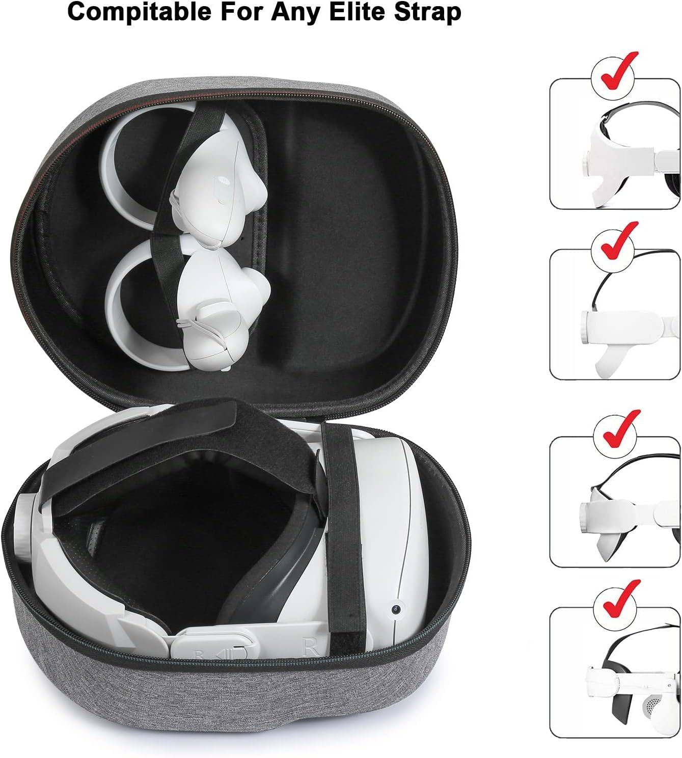 Detalle 2 de Bjids VR Headset Carrying Case for Meta Quest 3