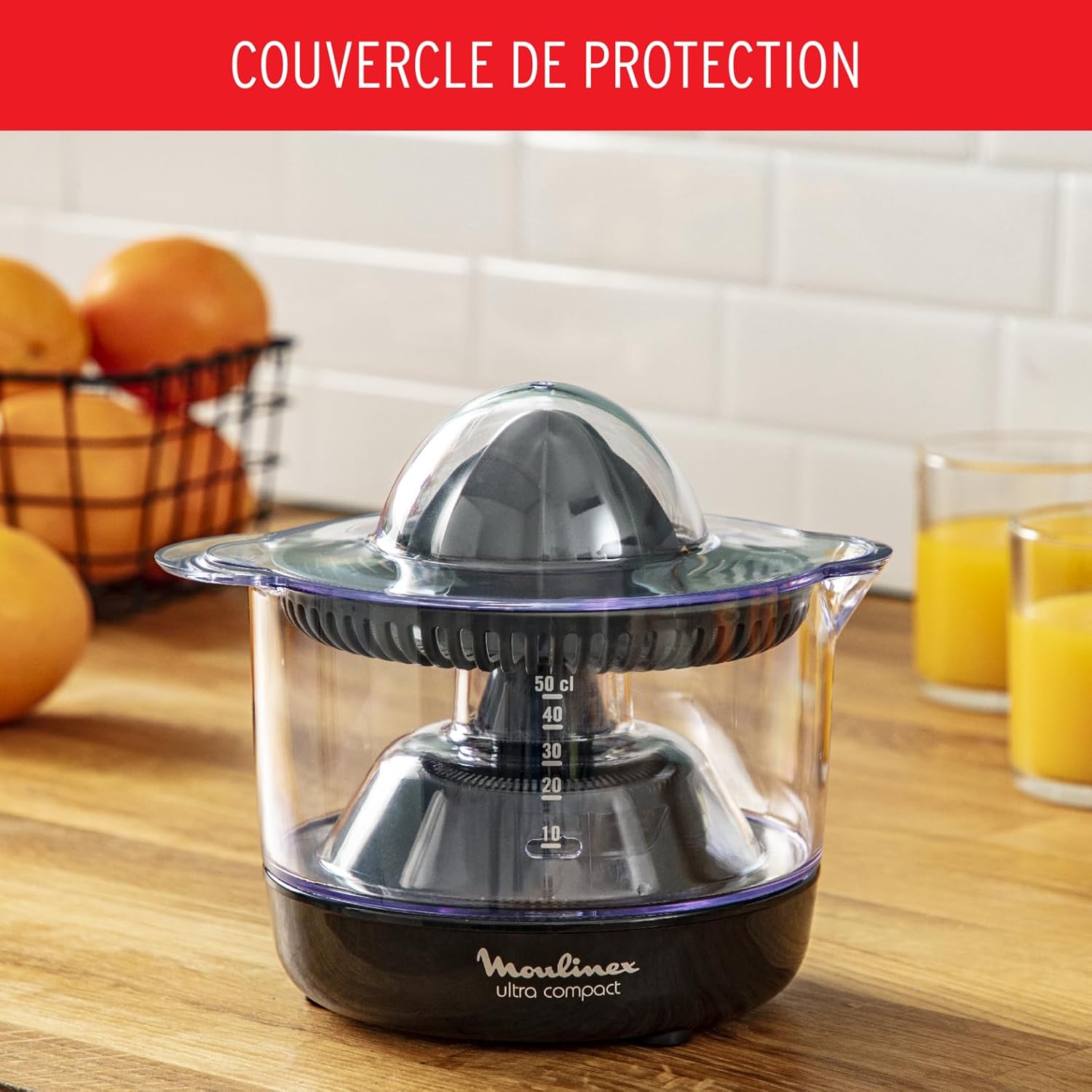 Detalle de Moulinex Presse agrume électrique Ultra Compact Double rotation 0,45 L