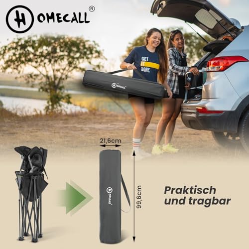 Thumbnail 8 de Homecall Campingstuhl faltbar bis 360 kg, XXL Hochlehner Klappstuhl 2 Stück