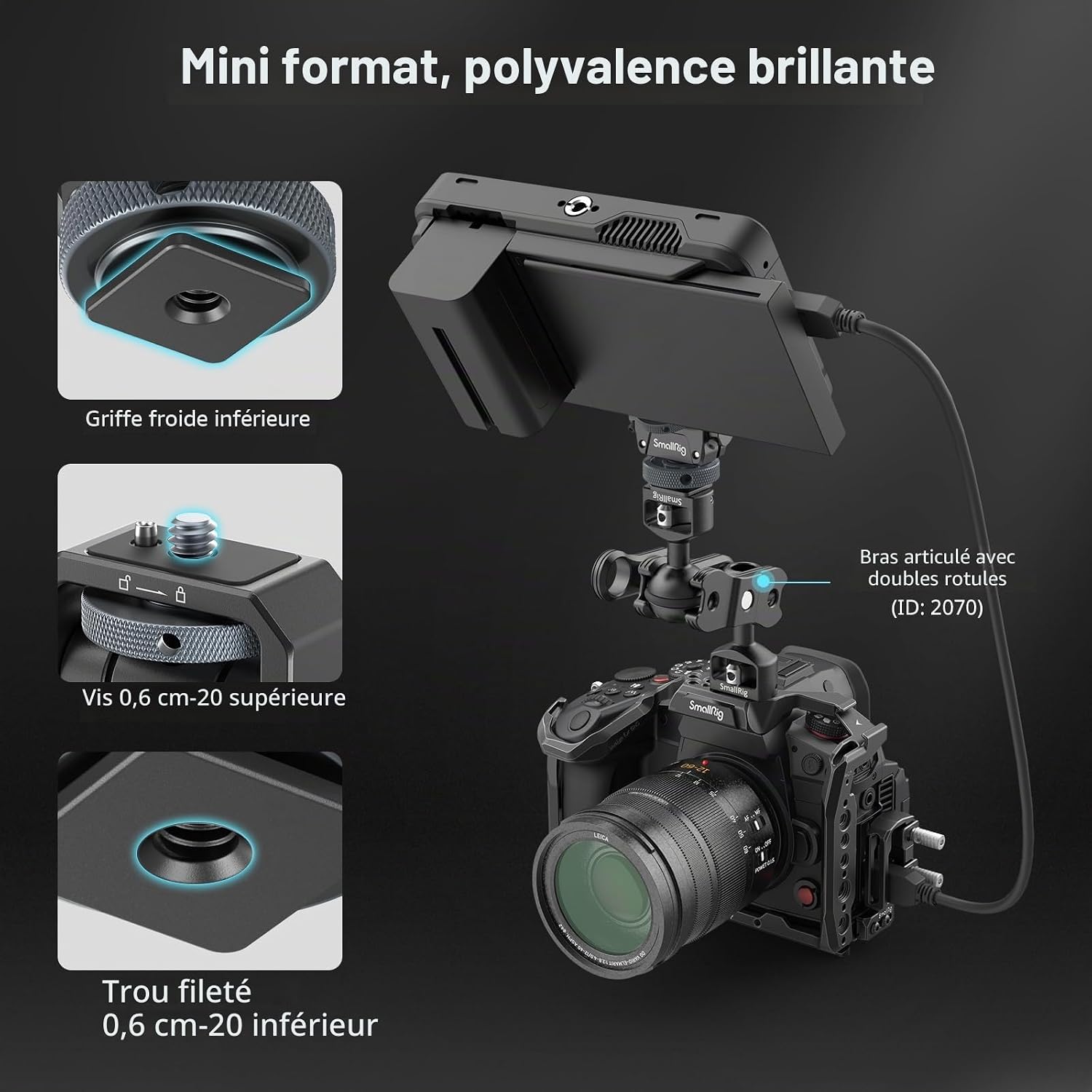Thumbnail 4 de SMALLRIG Moniteur Mount 3809 3,2 kg