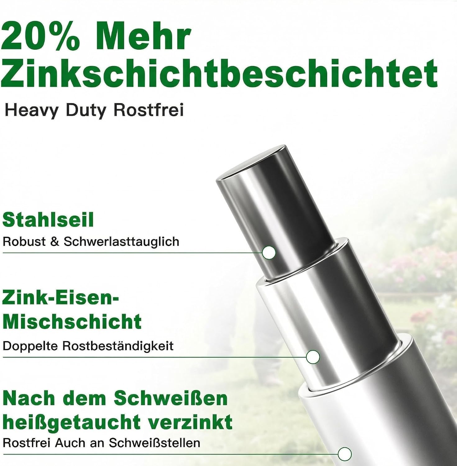 Detalle de Amagabeli 1,0 x 25 m Hasendraht 100 cm Volierendraht mit 12,7 mm Maschenweite