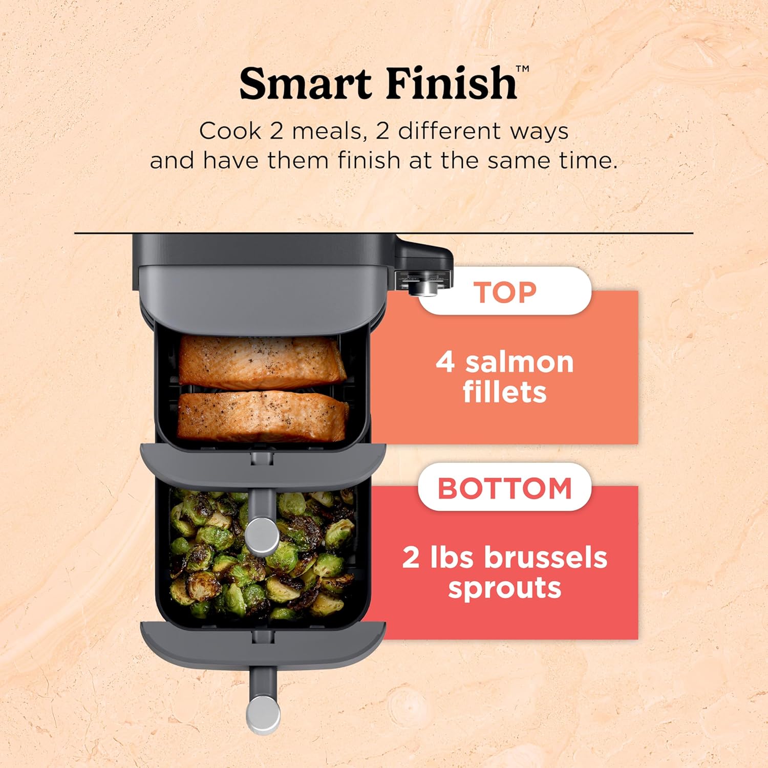 Thumbnail 5 de Ninja Air Fryer 10QT DoubleStack XL 2-Basket (SL401): Compact, Dual-Stack Convenience for Feeding Up to 8