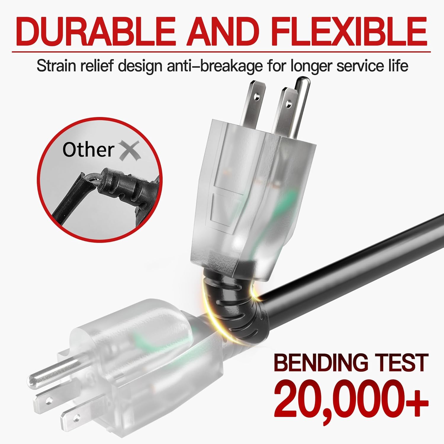 Thumbnail 3 de 100 ft 10 Gauge Extension Cord 🔌