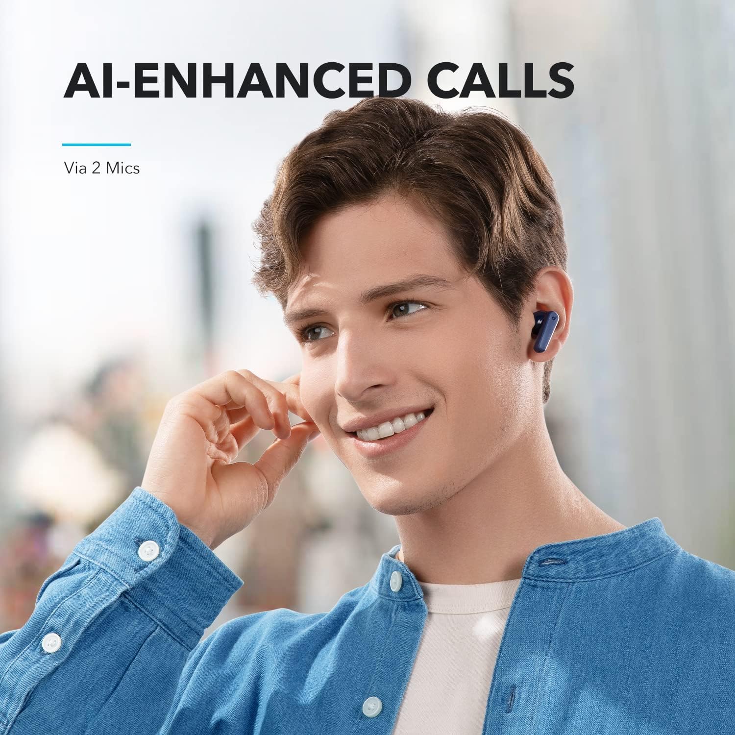Detalle de Anker soundcore P20i True Wireless Earbuds, Bluetooth 5.3, IPX5, 30H