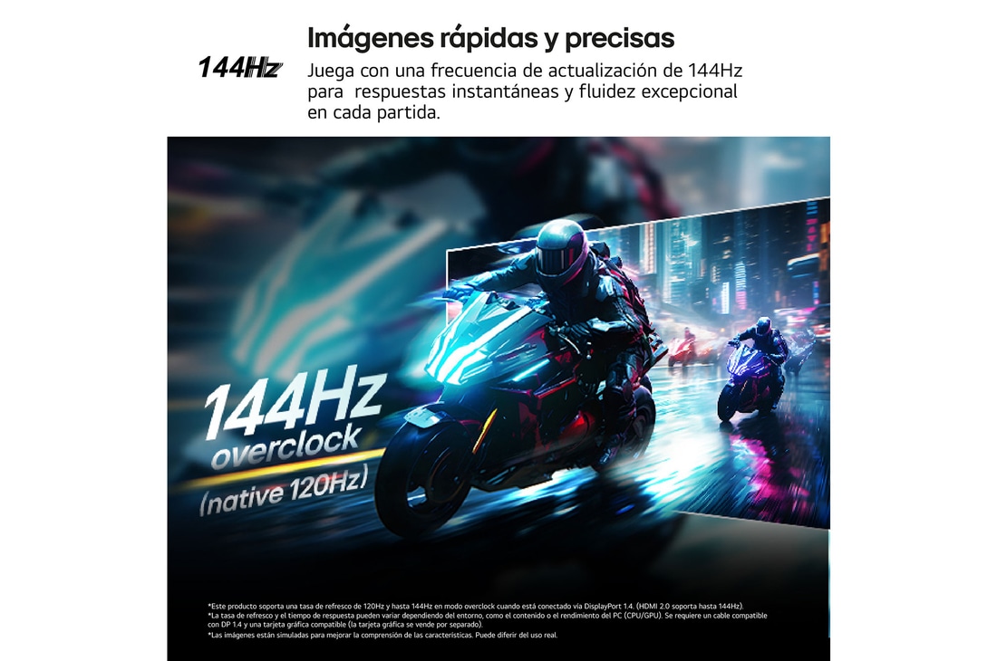Detalle 2 de Monitor Gaming LG UltraGear 24G411A-B: 24 pulgadas IPS, 144 Hz y 1 ms