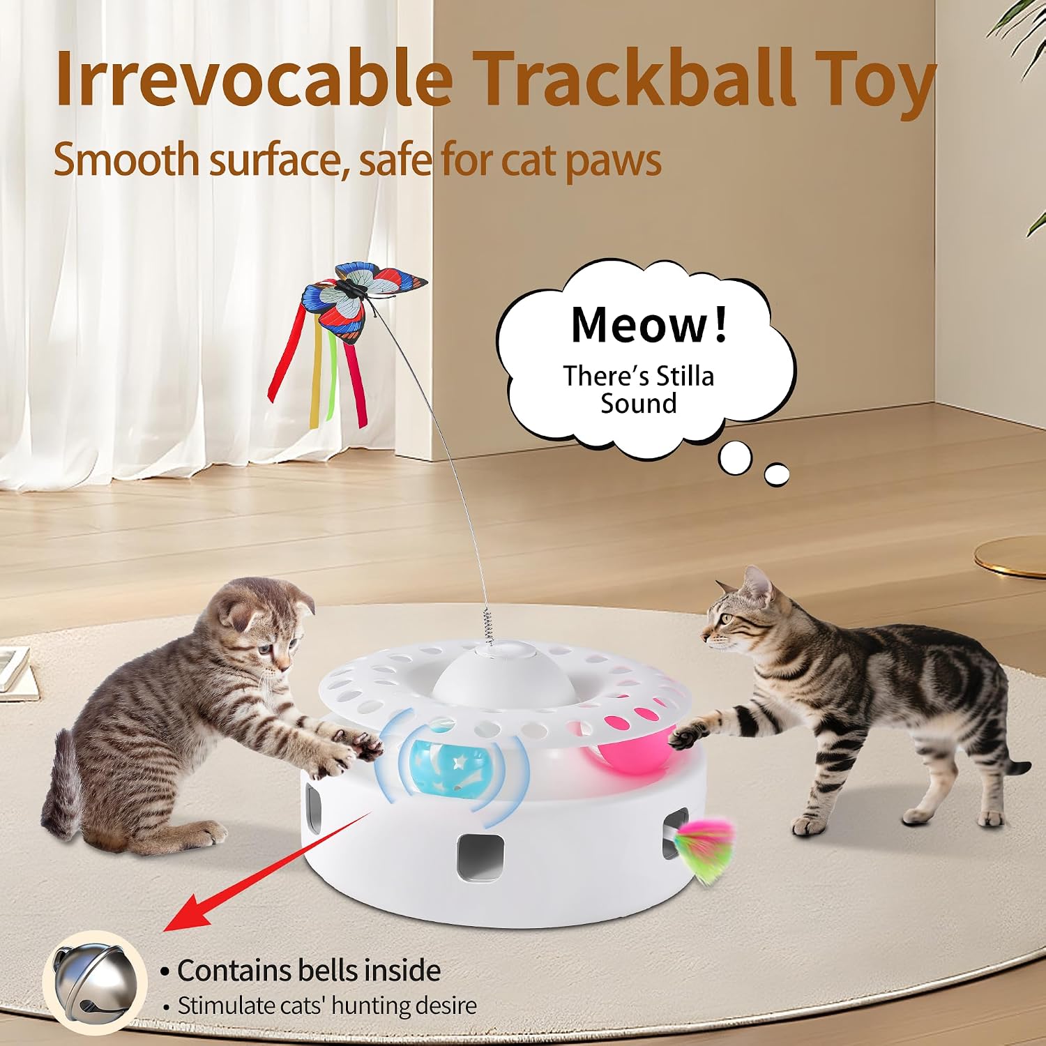 Detalle 1 de Soarer 3-in-1 Interactive Cat Toy