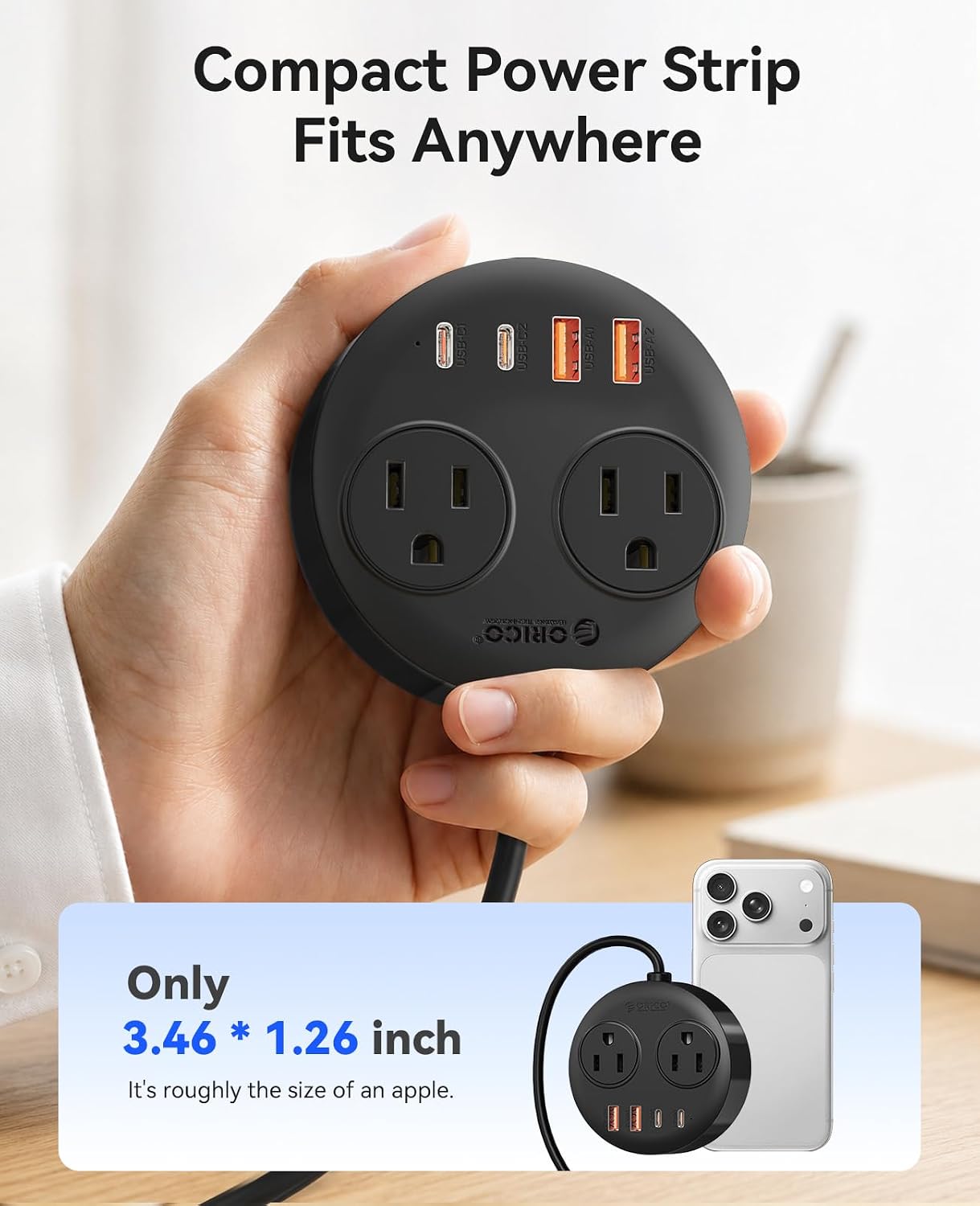 Detalle 2 de ORICO Magnetic Power Strip 10ft