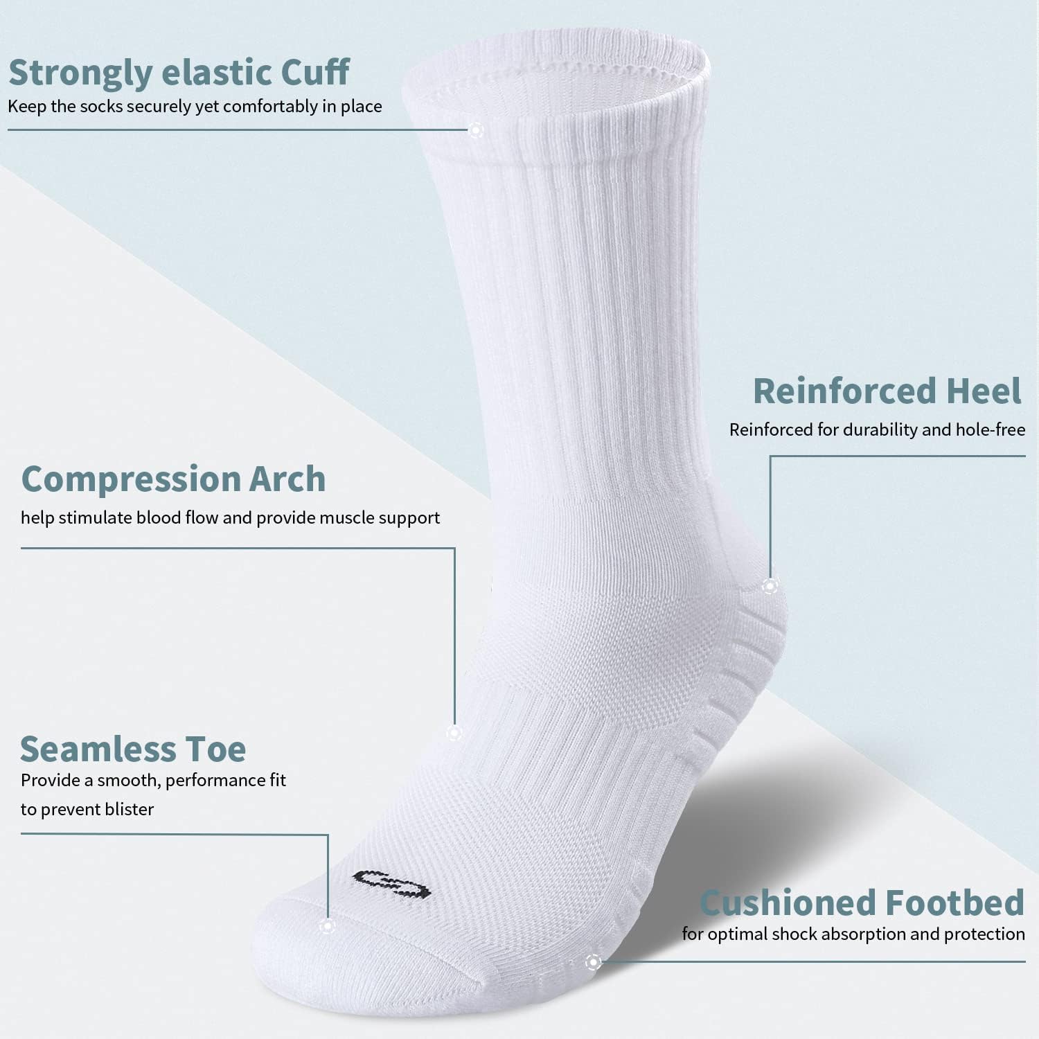 Thumbnail 2 de Coskefy walking socks, 6 pairs