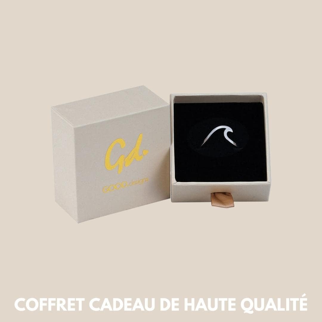 Thumbnail 6 de GD GOOD.designs EST. 2015 Bague Vague pour femme en acier inoxydable – réglable et résistante à l’eau
