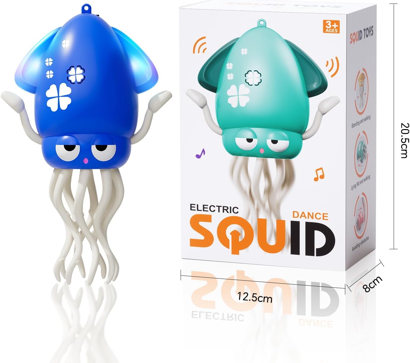 Thumbnail 6 de KJIXYUNG Dancing & Crawling Octopus Toy with LED Lights