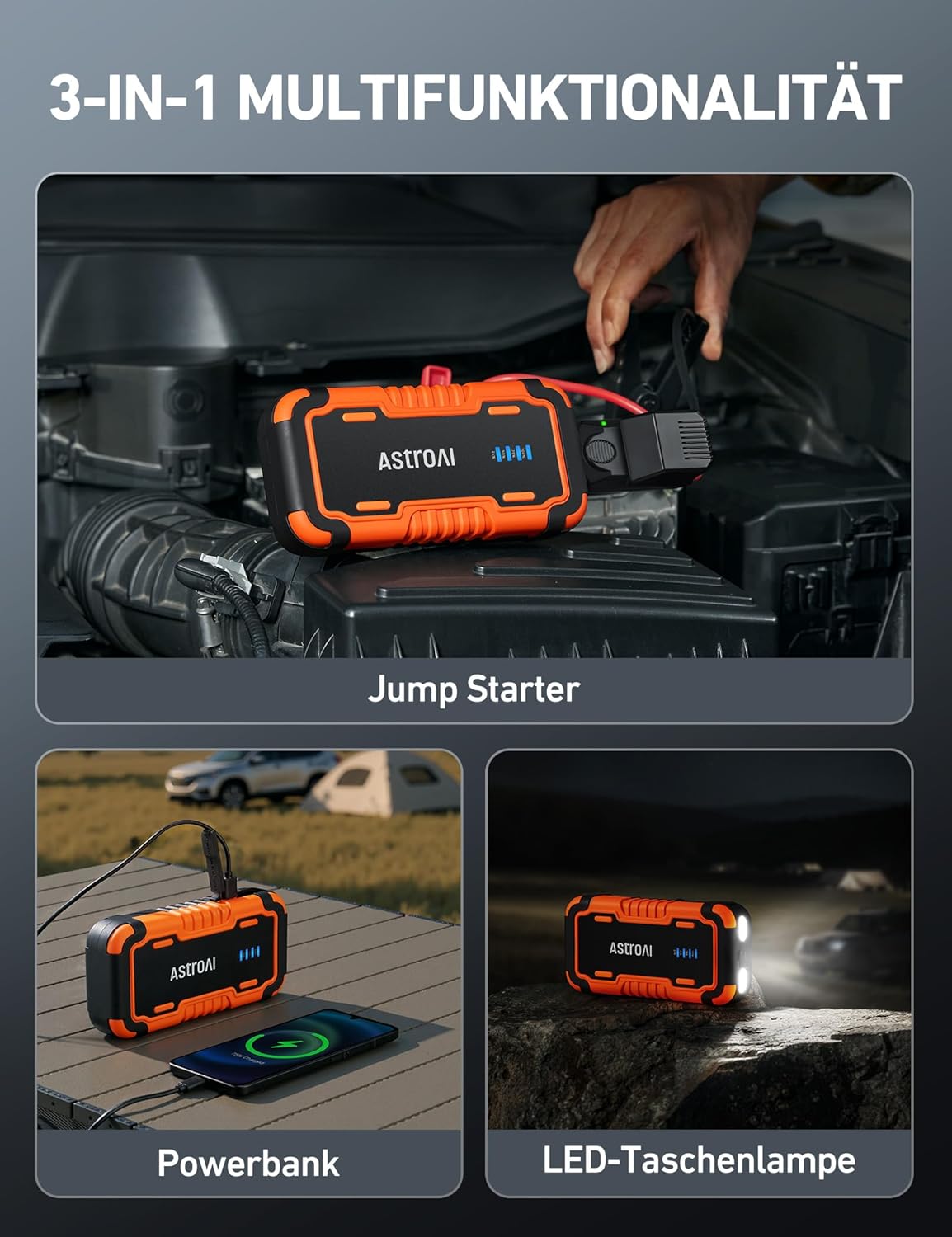 Thumbnail 4 de AstroAI P10 Starthilfe 10.000 mAh