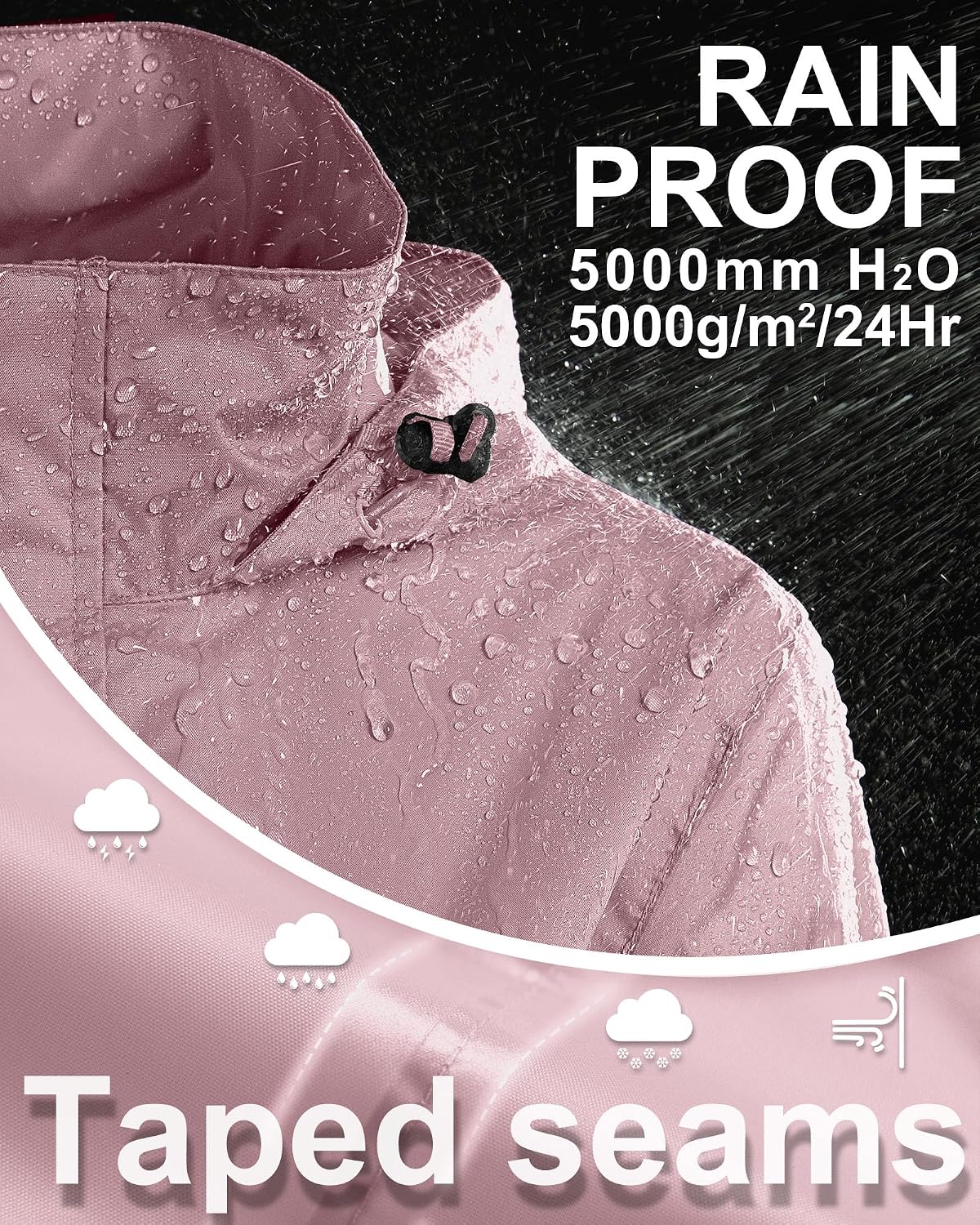 Detalle de 33,000ft Damen Regenjacke 3,5 x 8