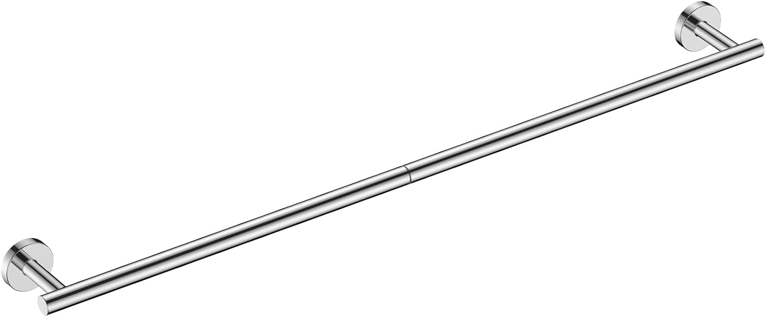 FORIOUS Towel Bar Wall Mounted 32 Inch Chrome
