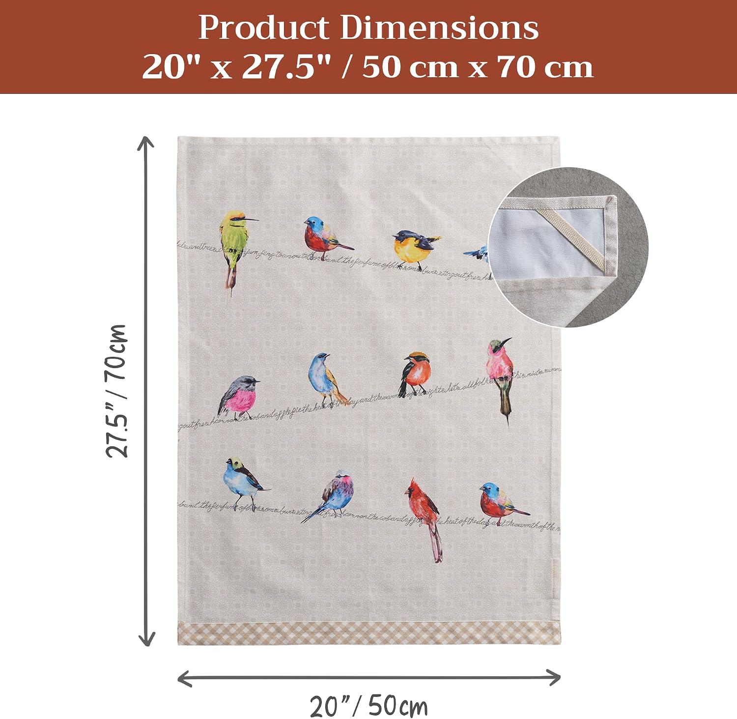Thumbnail 6 de Maison d' Hermine Kitchen Towels 27.5x20 in