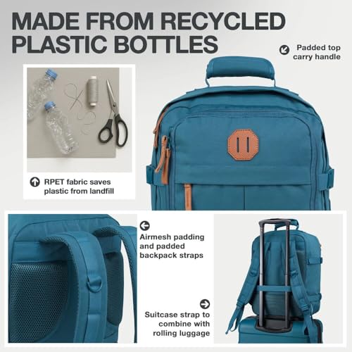 Detalle de Cabin Max Ryanair 40x30x20 Underseat Bag – 24L Travel Backpack