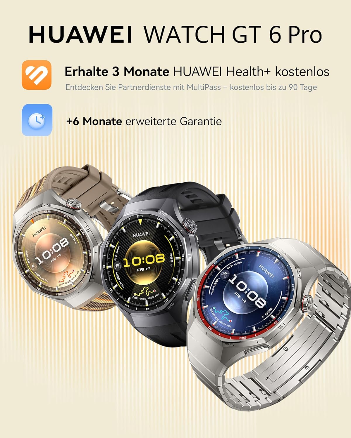 Detalle de HUAWEI Watch GT 6 Pro mit 21 Tagen Akku