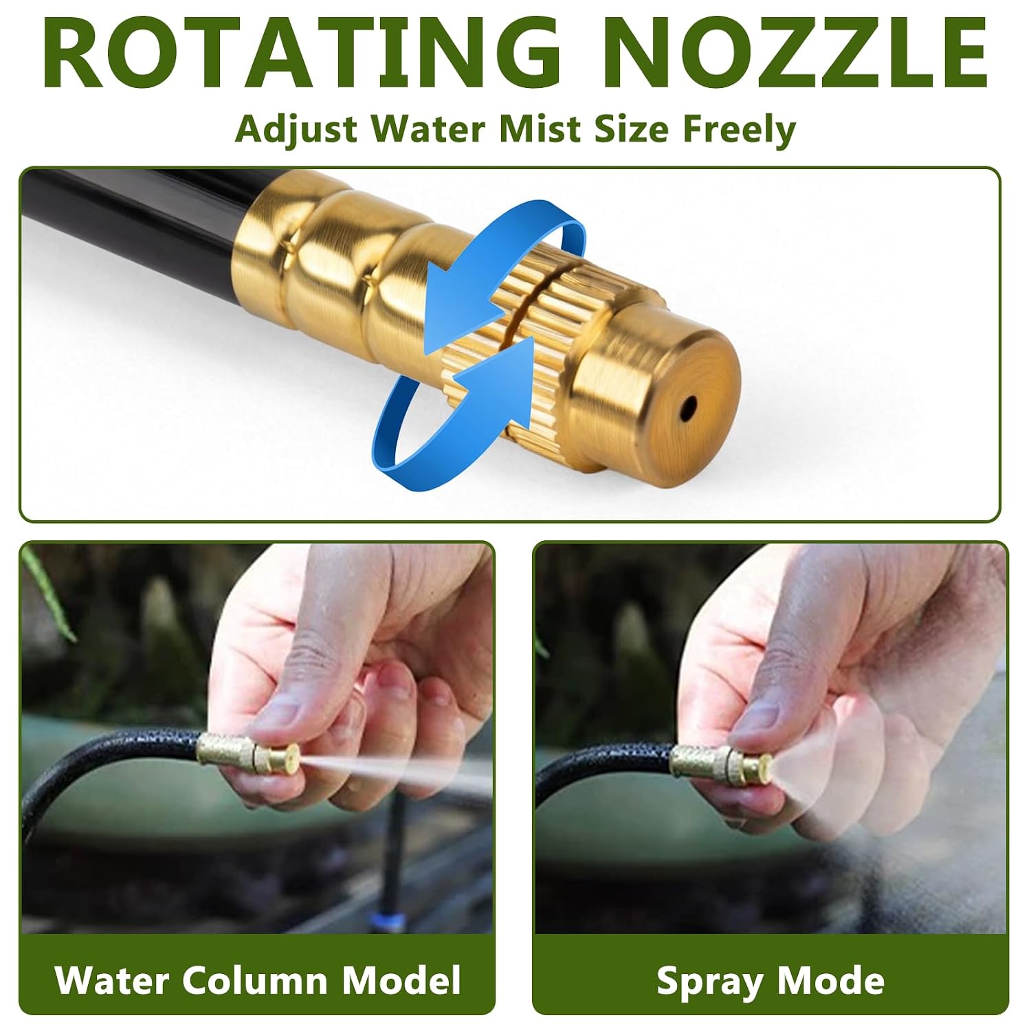 Thumbnail 4 de 164FT/50M Irrigation System Kit Automatic Drip Irrigation with 202PCS Tubing & Accessories