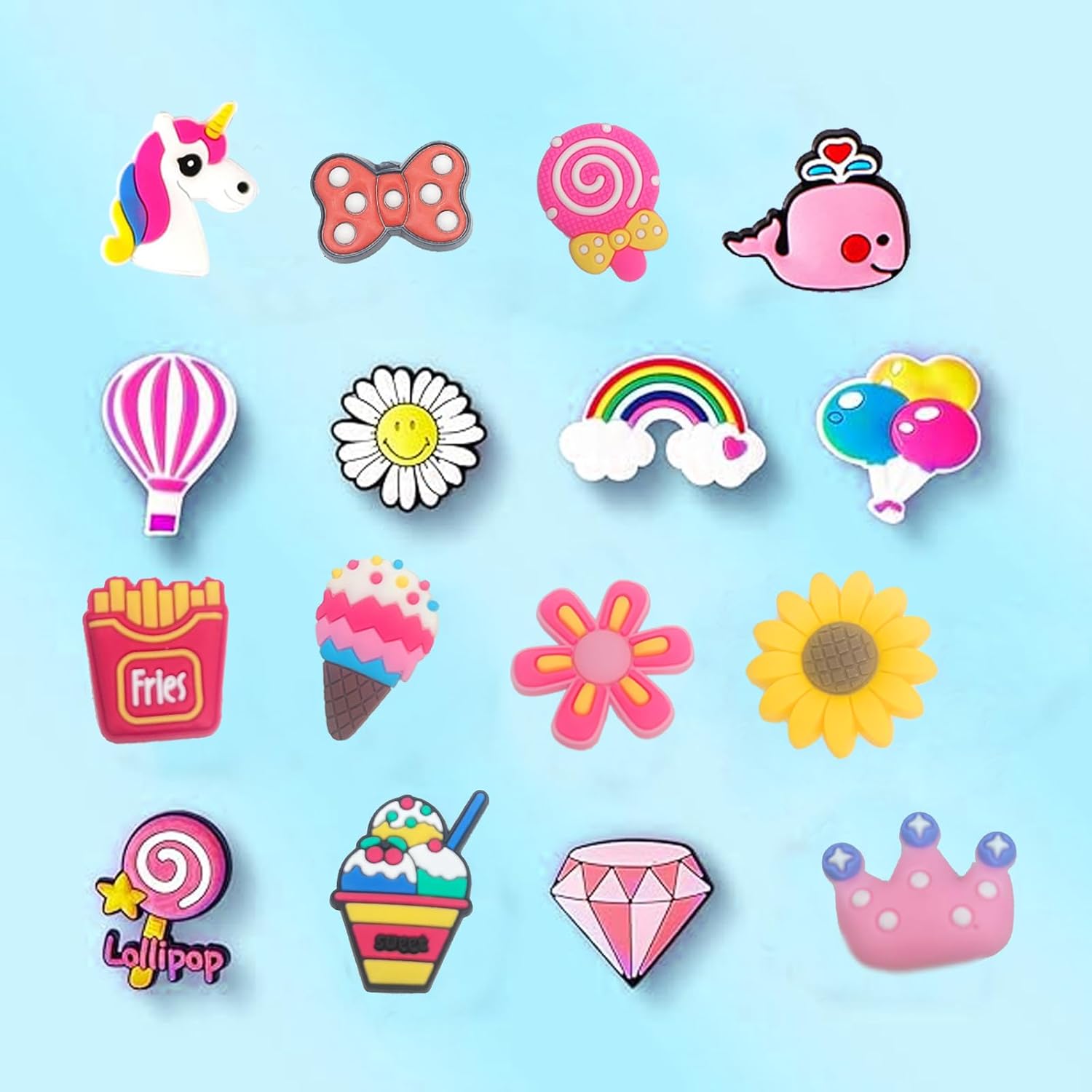 Thumbnail 1 de Jatidne Shoe Decoration Charms for Crocs – 30-Piece PVC Cartoon DIY Accessories