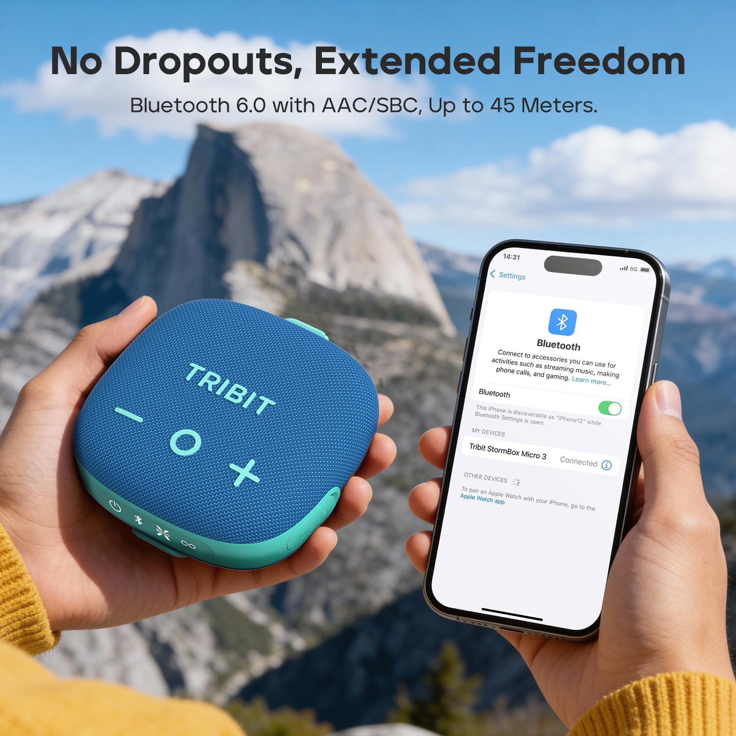 Detalle de Tribit StormBox Micro 3 Portable Wireless Speaker review