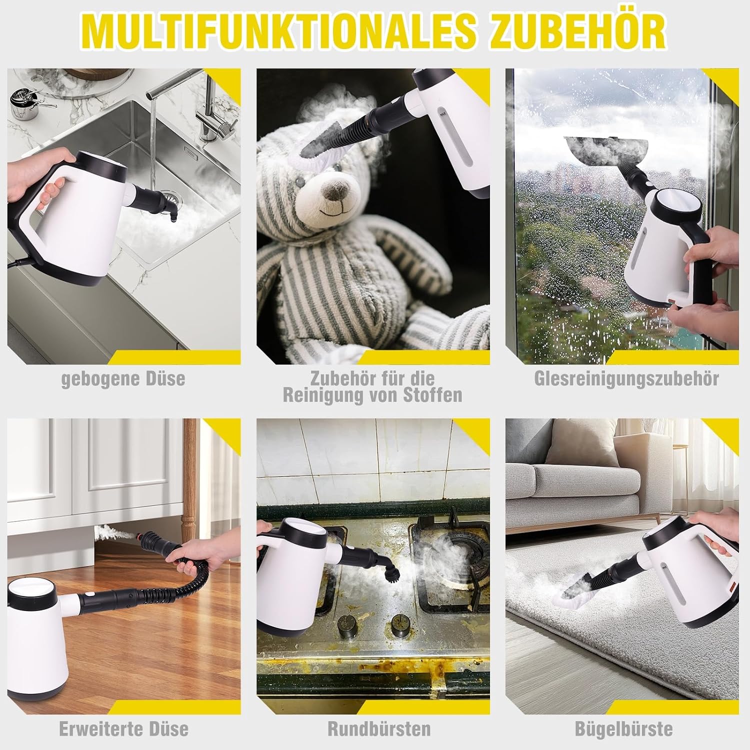 Detalle 2 de Fippesax Handdampfreiniger 400 ml Dampfreiniger