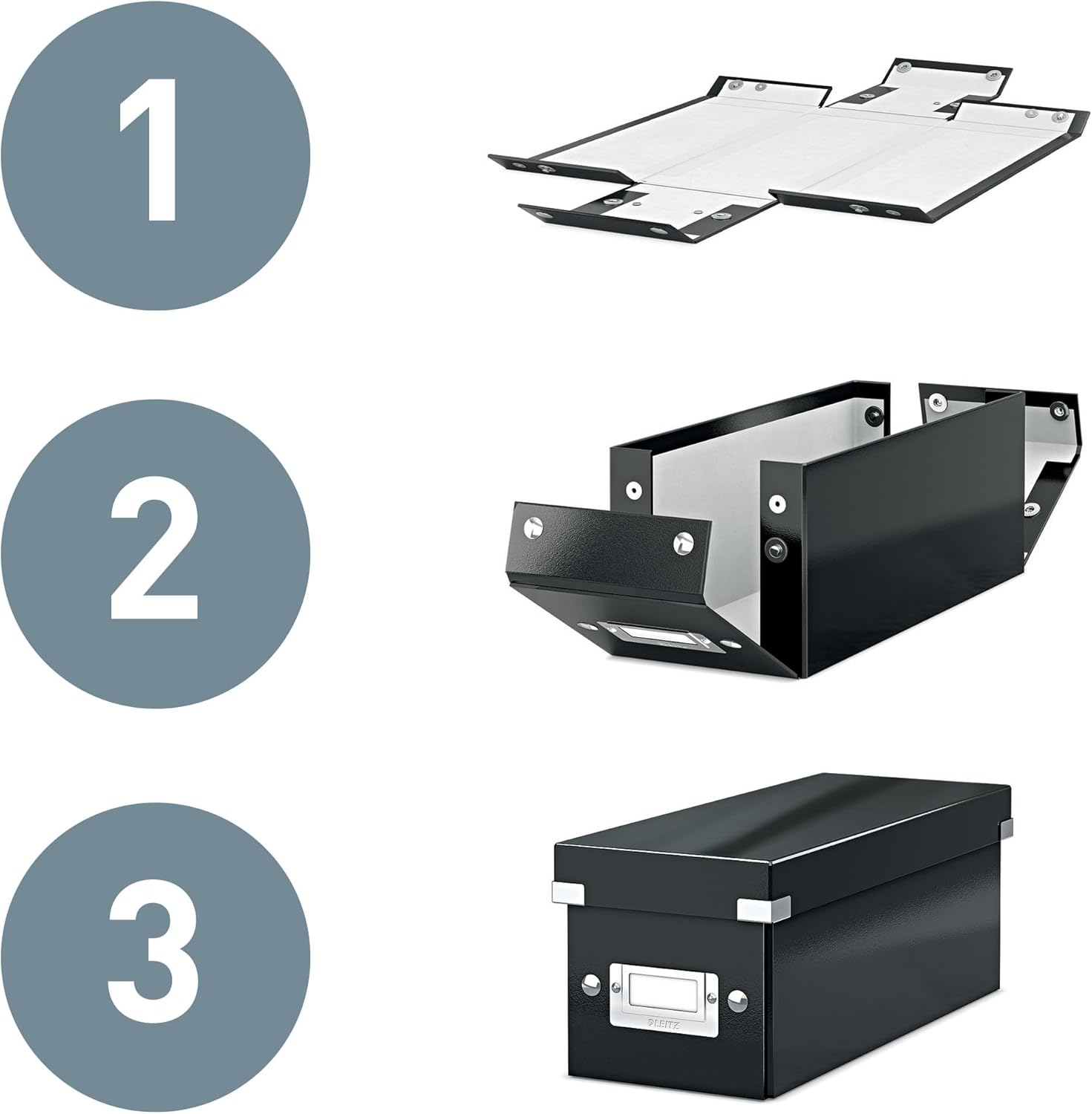 Thumbnail 2 de Scatola archivio Leitz Click & Store WOW formato Medium per A4 e oggetti di medie dimensioni, bianco 60440001