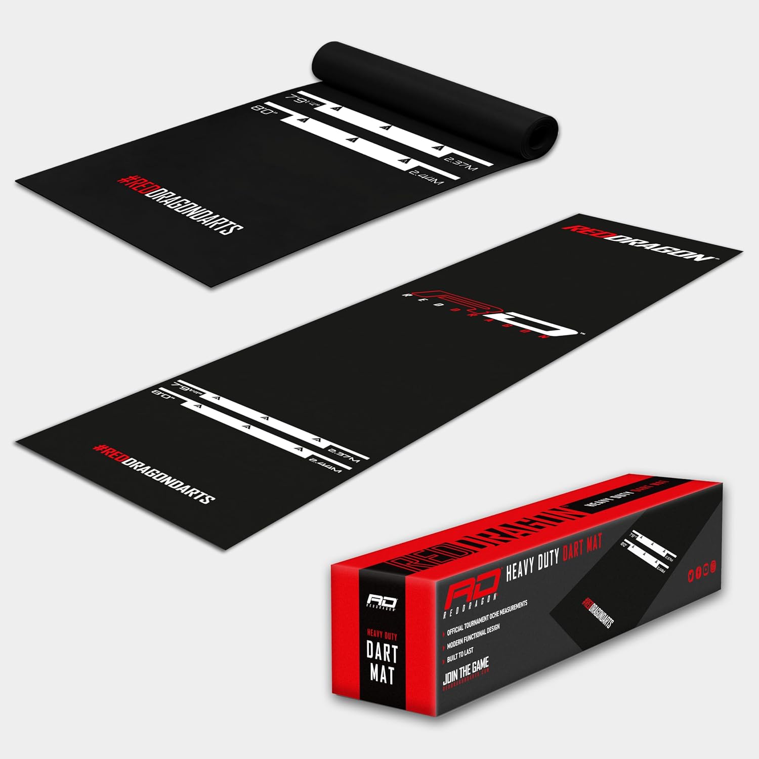 Thumbnail 6 de RED DRAGON Darts Mat with Oche Line – Official Tournament Measurements