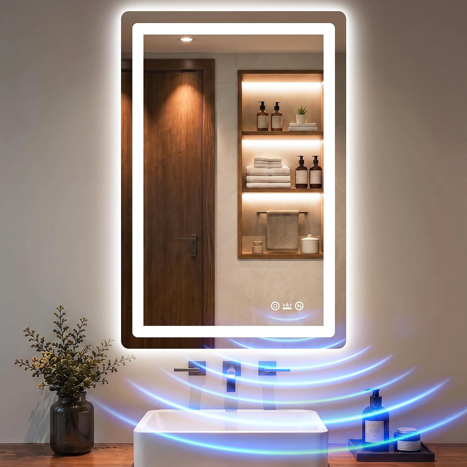 Detalle de LED Bathroom Vanity Mirror, 36" x 24