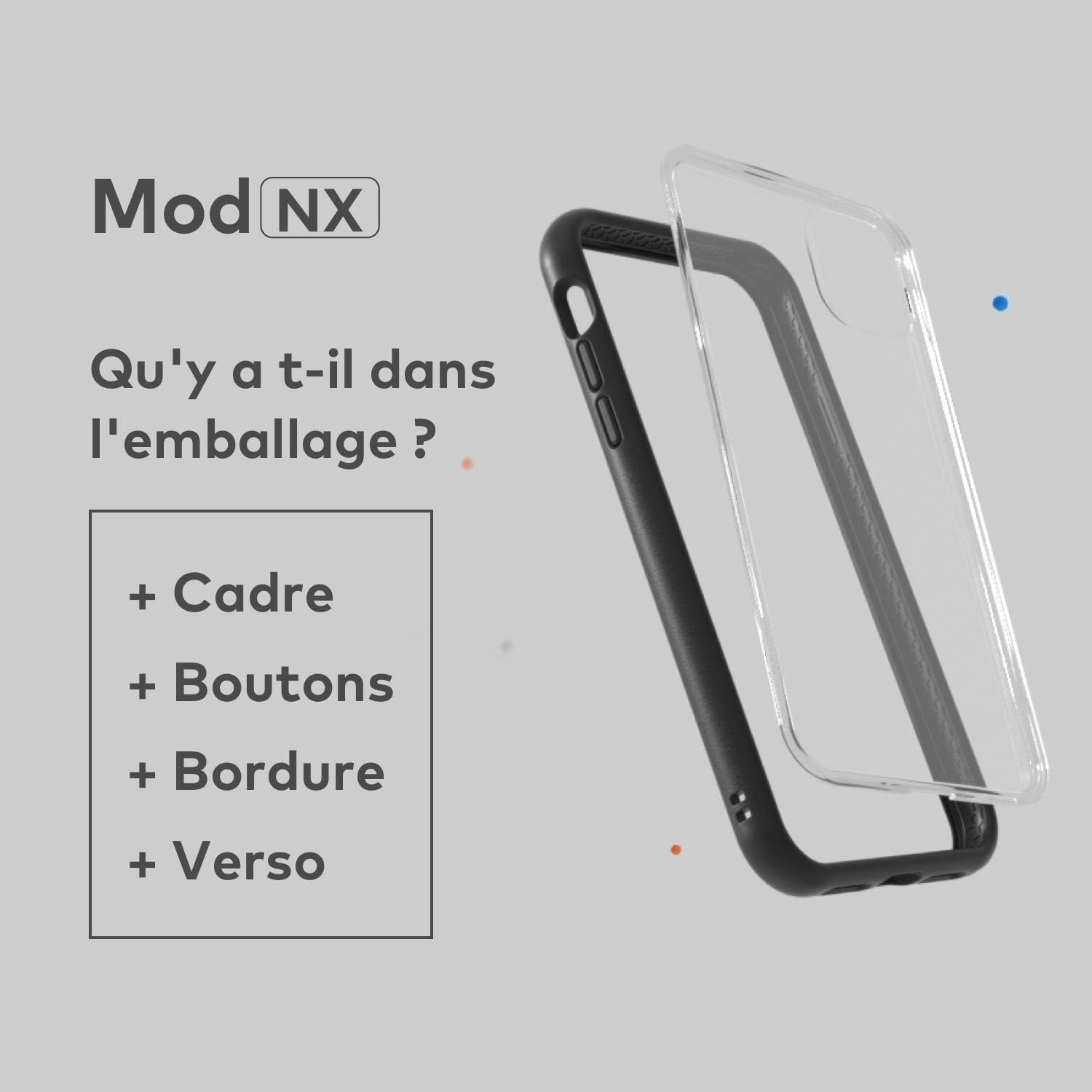 Thumbnail 1 de RhinoShield Mod NX pour iPhone 11 Pro Max — coque personnalisable Blanc (Modulaire)