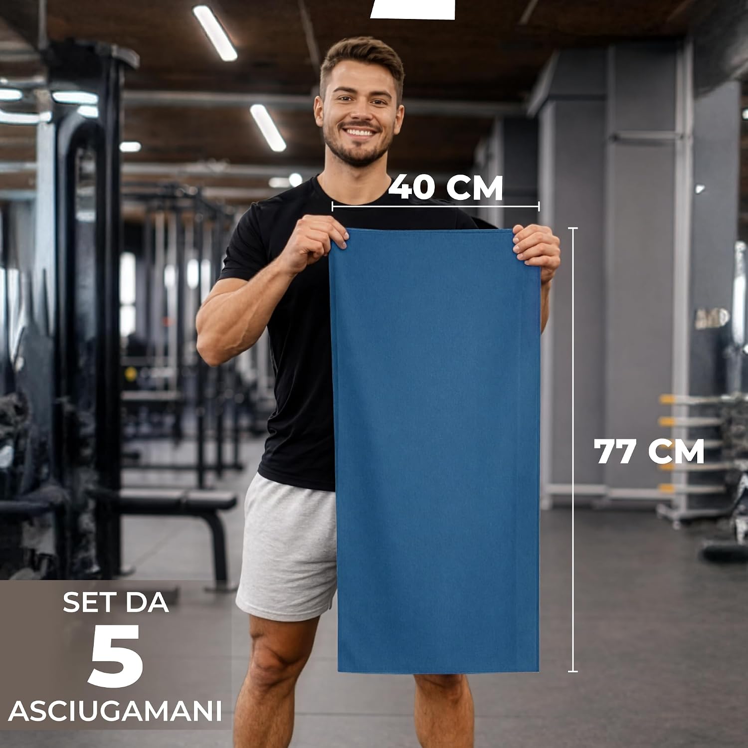 Detalle 2 de Zenacross Asciugamano Microfibra 40x77 cm set 5