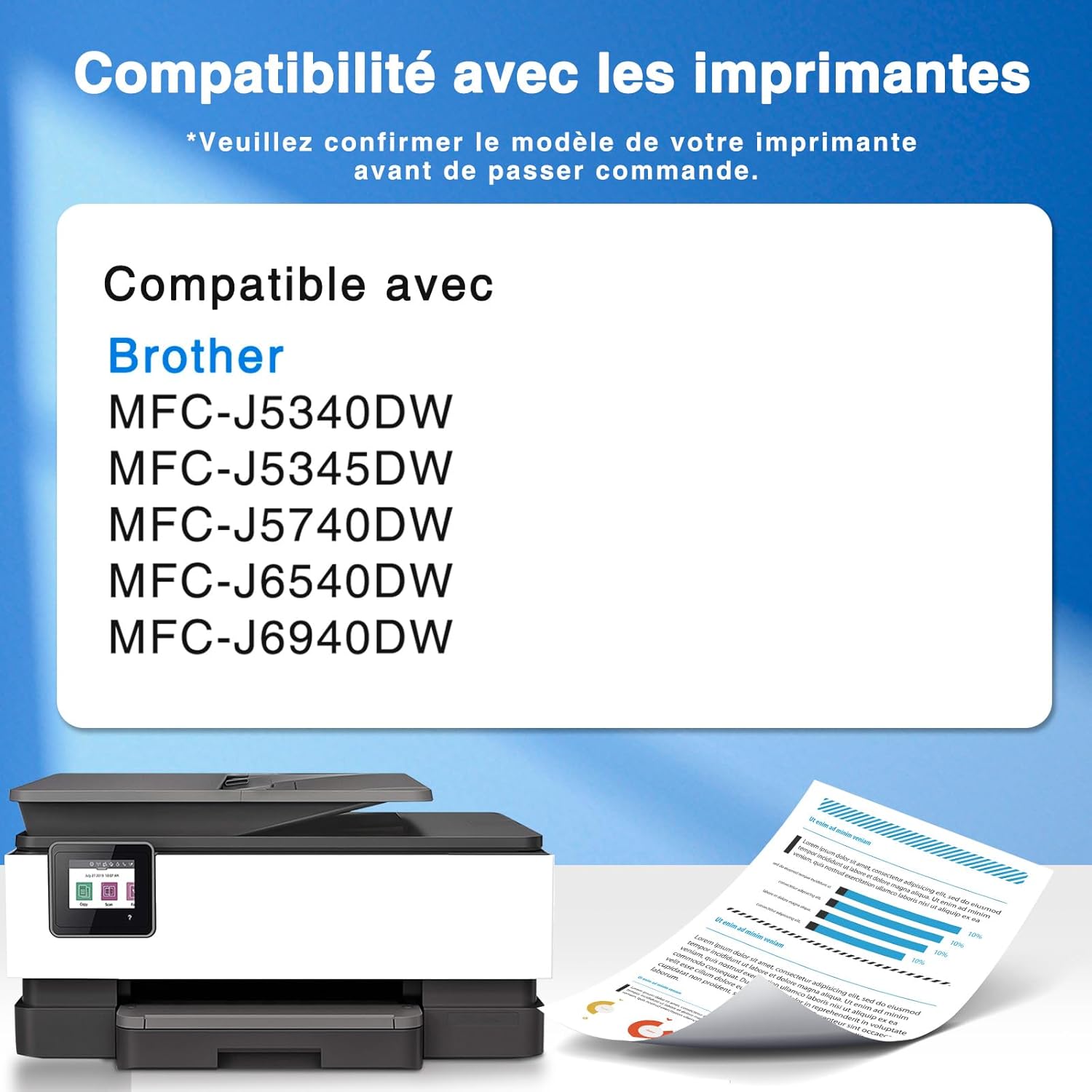 Thumbnail 2 de Starink LC422XL Lot de 10 Cartouches LC422 XL VAL pour Brother (MFC-J5740DW, J6940DW, J5340DW, J5345DW, J6540DW) – haute capacité et fiabilité