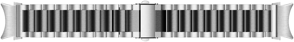Detalle de Triblanc stainless steel watch band for Samsung Galaxy Watch 6/6 Classic, Watch 5/4 (no gap strap, quick-release) – Silver and Black