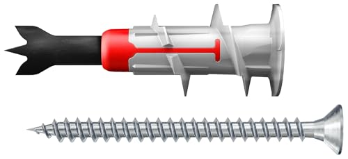 Detalle 2 de fischer DuoBlade S – selbstbohrender Gipskartondübel mit Spanplattenschraube, 20 Dübel + 20 Schrauben