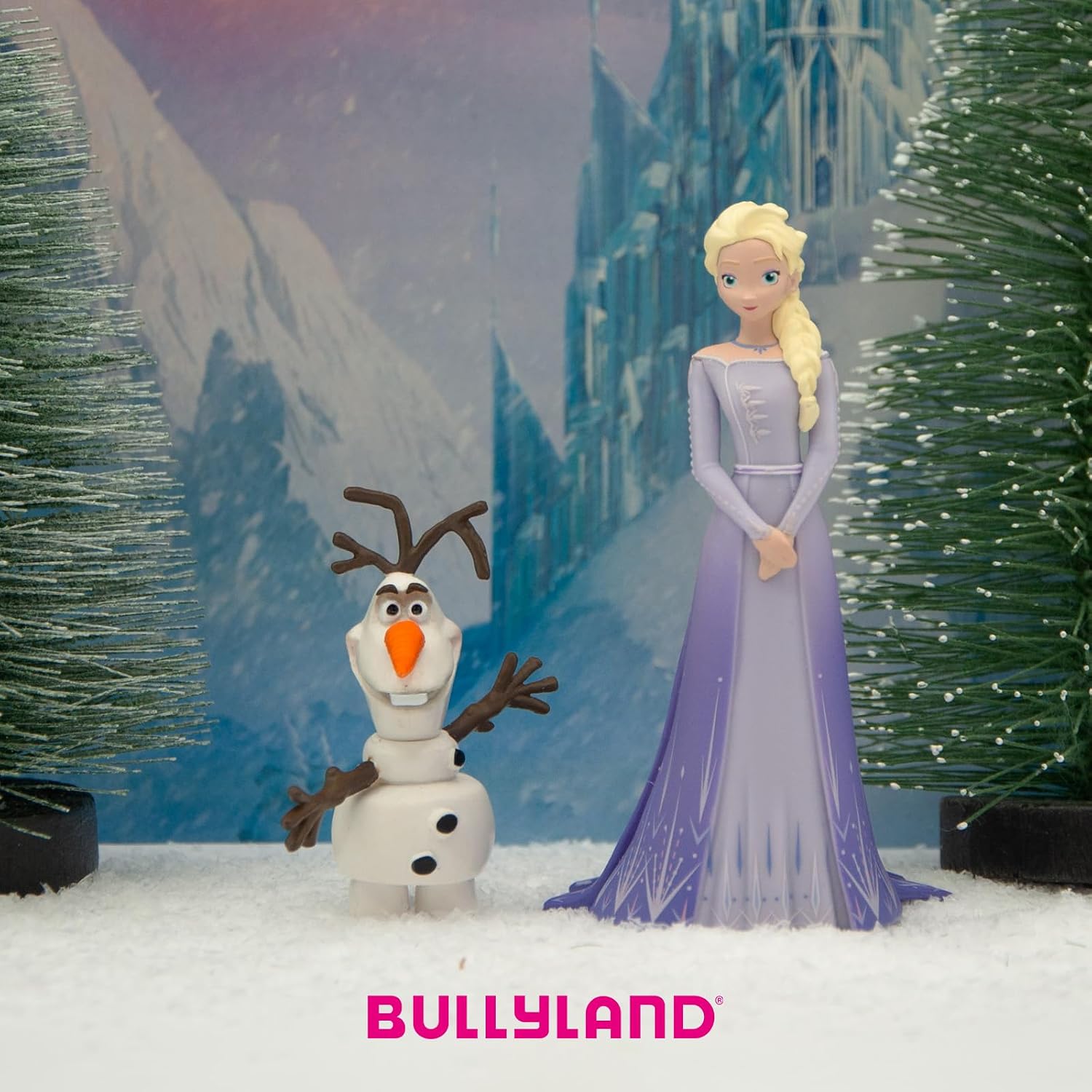 Detalle de Bullyland 13510 Elsa d'Arendelle – Figurine La Reine des Neiges, 10 cm, finition artisanale
