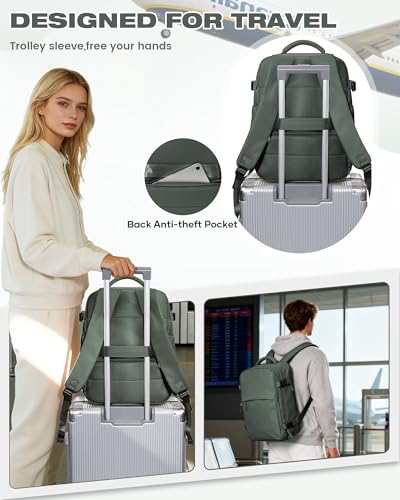 Thumbnail 9 de SZLX Mochila de viaje con compresión al vacío 40x30x20 cm para cabina – compatible con Ryanair y Wizz Air