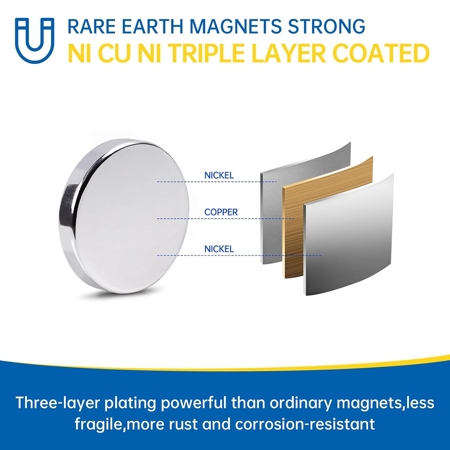 Detalle de AUWHEMITY 622-Piece Neodymium Disc Magnet Set, 10 Sizes