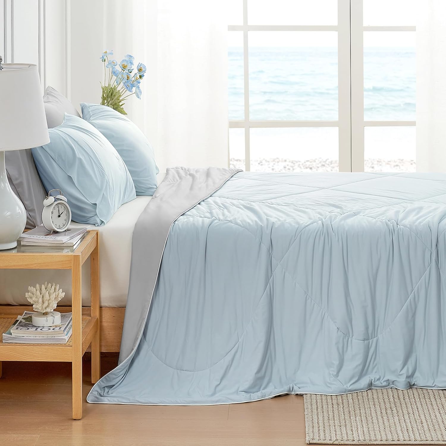 Thumbnail 3 de Cozy Bliss Cooling Comforter King Size: Lightweight, Breathable Relief for Hot Sleepers