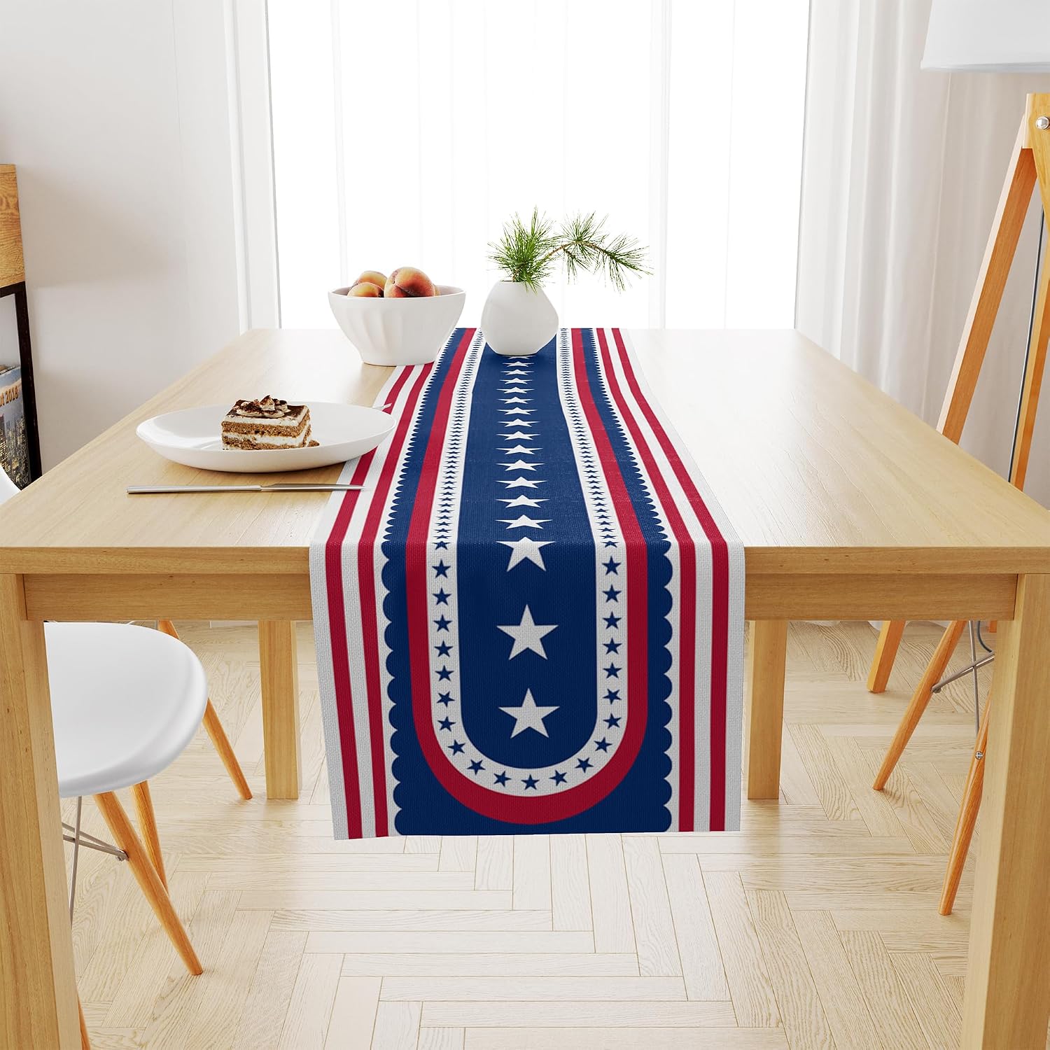 Detalle 2 de OHOME Patriotic Table Runner, Polyester