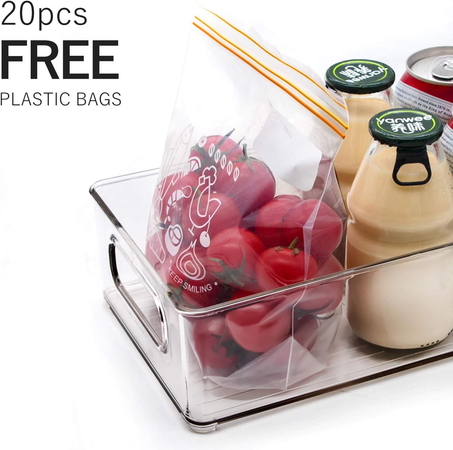 Thumbnail 6 de Stackable Refrigerator Organizer Bins 6 Pack