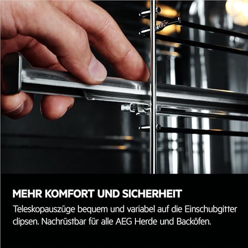 Thumbnail 10 de AEG 5 Einbaubackofen OU5PB40WSM – Ringheißluft, Pyrolyse-Selbstreinigung, schnelle Aufheizung