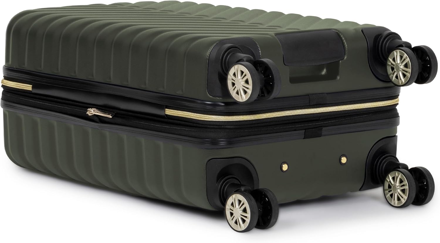 Thumbnail 6 de Kenneth Cole REACTION Madison Square Lightweight Hardside Chevron Expandable Spinner Luggage Olive 2-Piece (20" Carry On + Sophie Backpack)