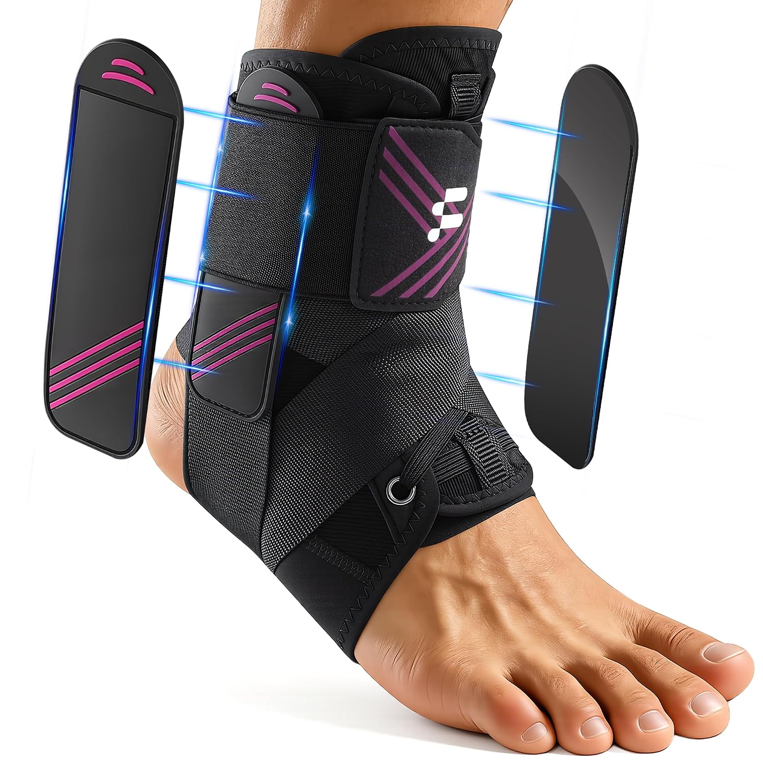 Detalle de Fitomo 1.5mm Ultra-Thin Ankle Support: Slim, Breathable Recovery for Daily and Sports Use