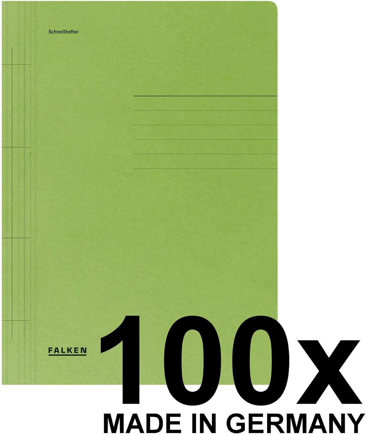 Thumbnail 1 de Original Falken 100er Pack Recycling-Schnellhefter DIN A4 grün – Made in Germany