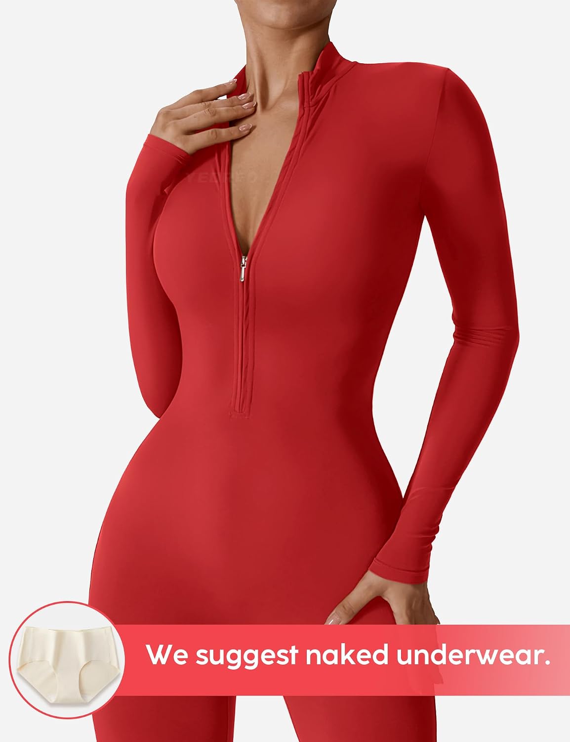 Detalle 2 de YEOREO Long Sleeve Workout Jumpsuit 87% Nylon 💃