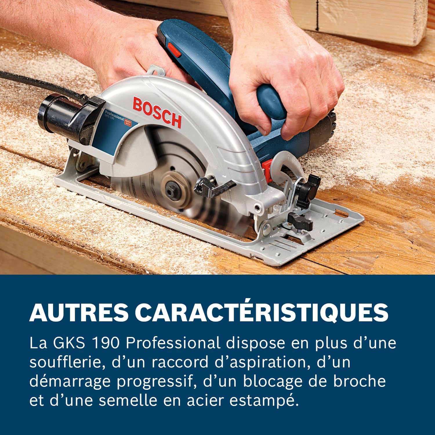 Thumbnail 3 de Bosch Professional GKS 190 scie circulaire 1400W 🛠