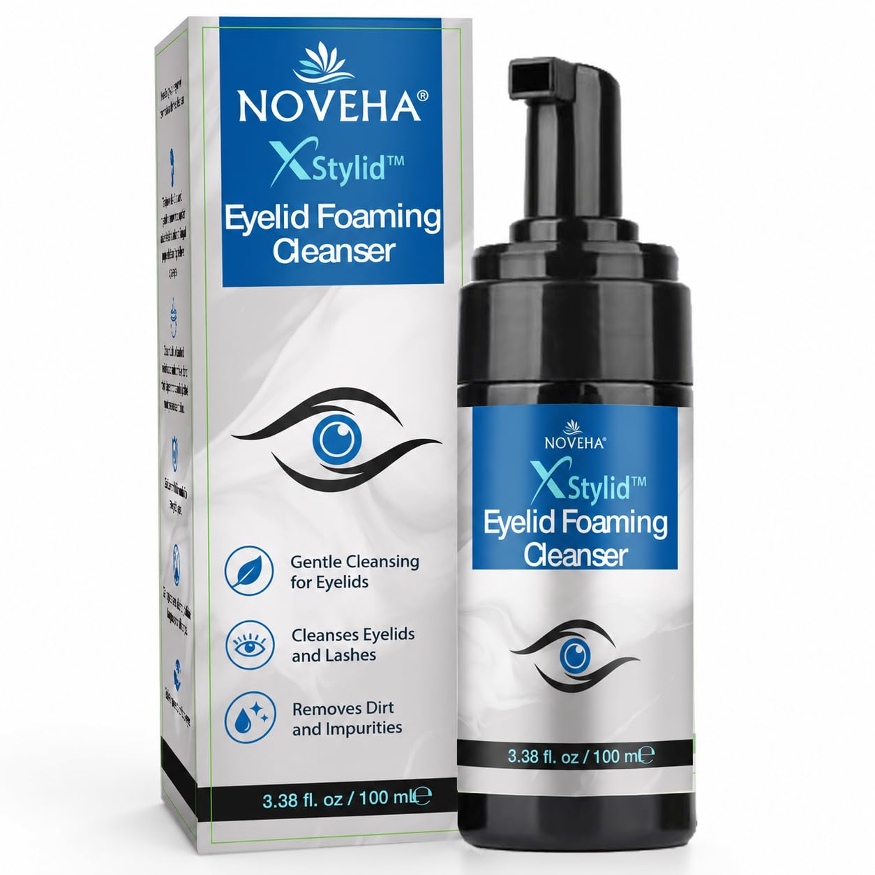 Detalle de NOVEHA XStye Eyelid Foaming Cleanser with Tea Tree Oil, 100 mL