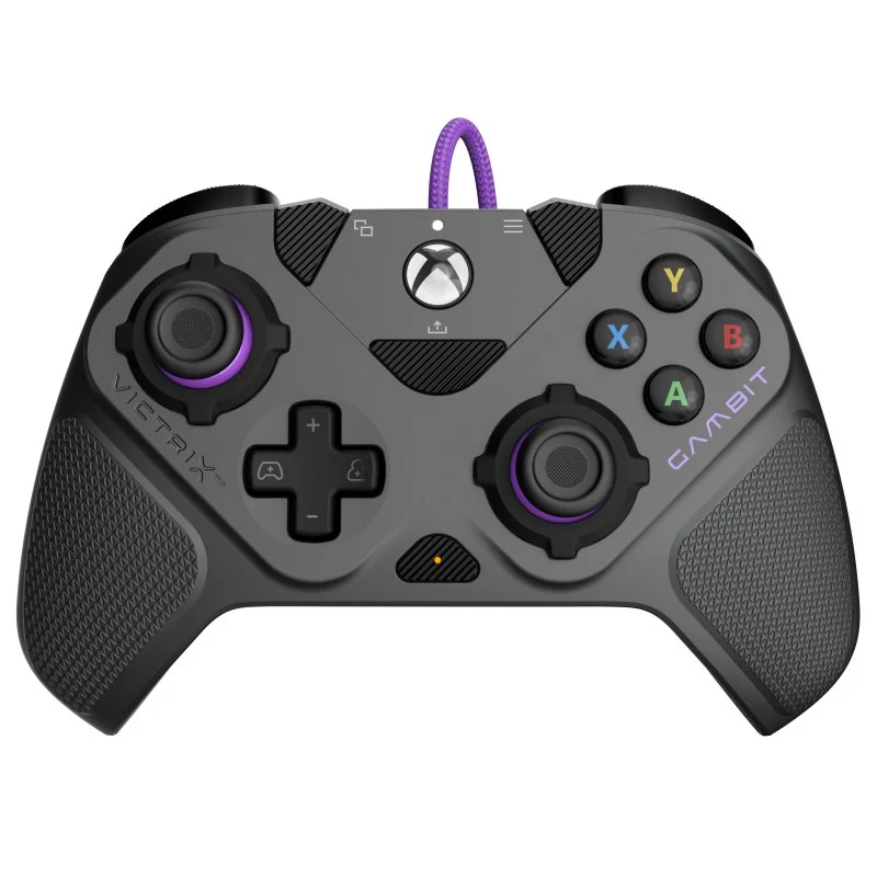 Detalle de Victrix Gambit Dual Core Gamepad Gris de PDP: rendimiento de torneo a tu alcance