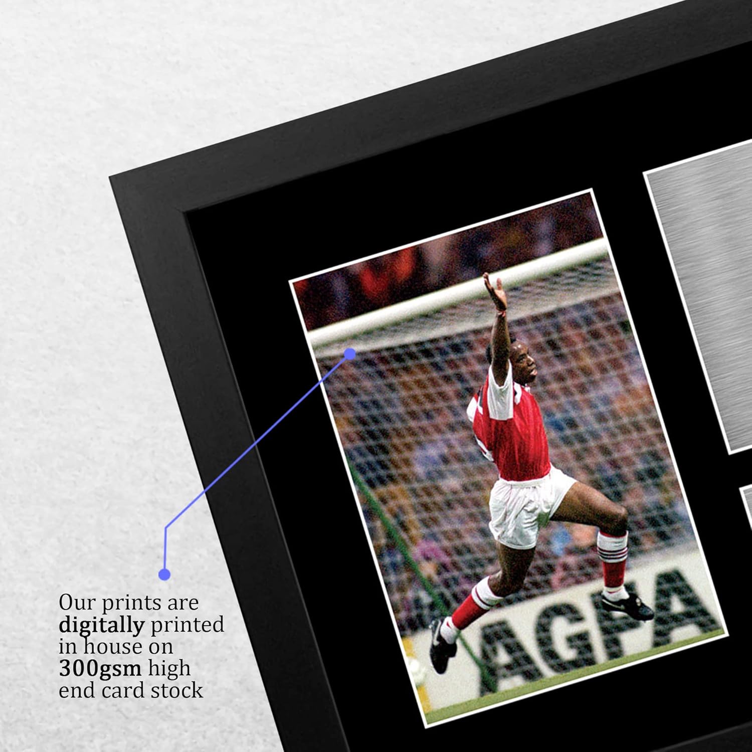 Thumbnail 3 de HWC Trading FR A4 Ian Wright framed signed autograph picture (A4)