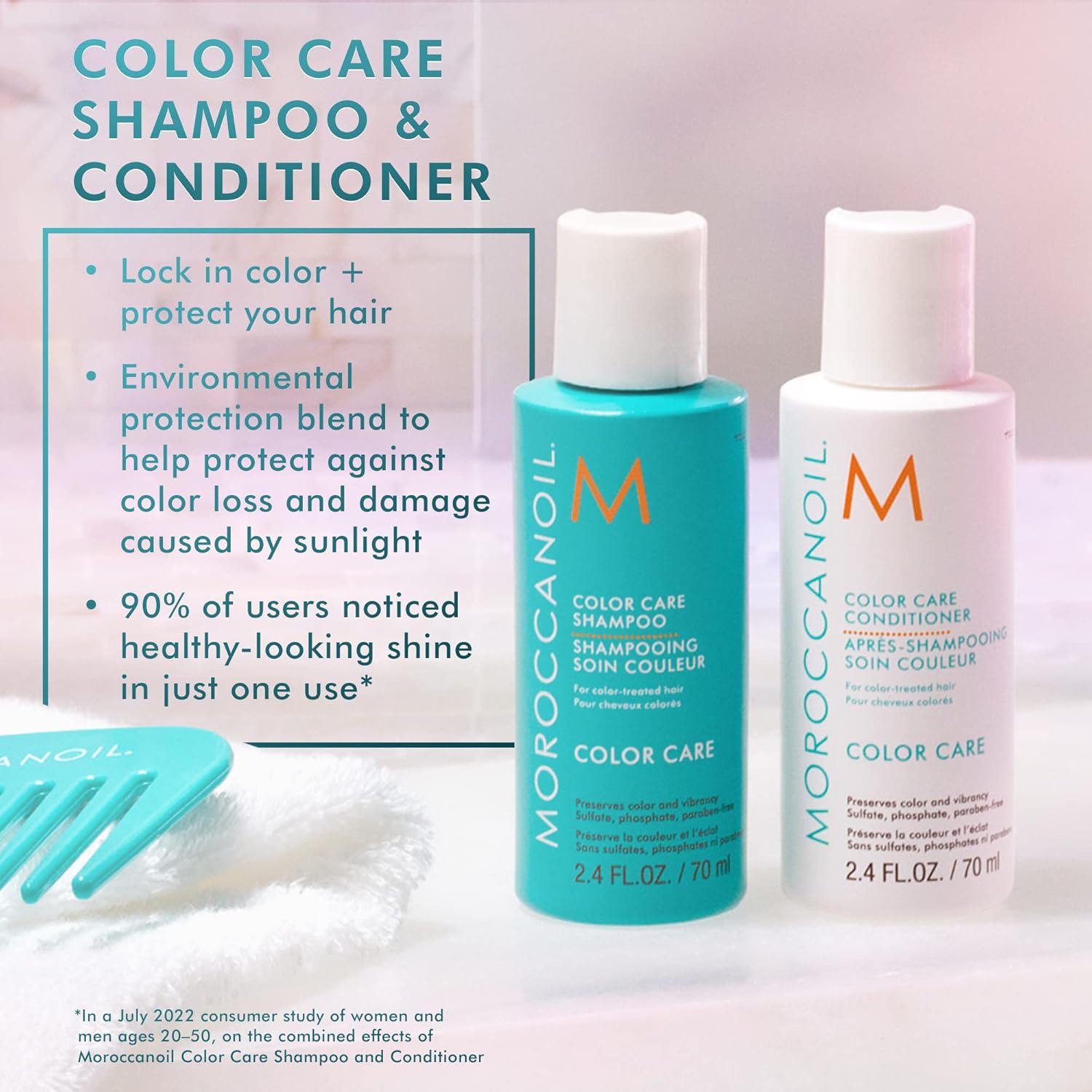 Detalle 2 de Moroccanoil Balsamo Color Care: nutrimento e protezione del colore, da metà lunghezza alle punte