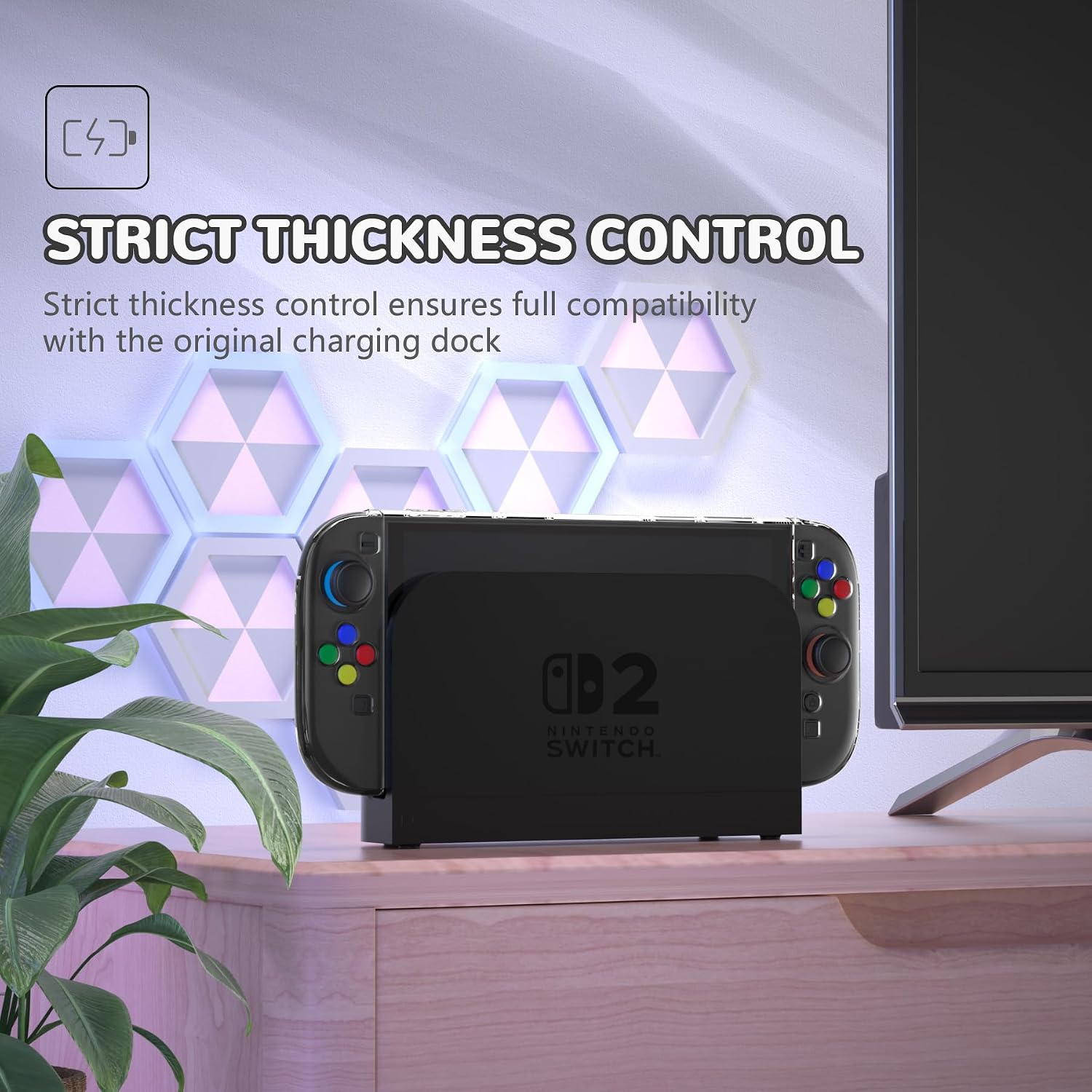 Detalle de PlayVital Klarsicht Hülle für Switch 2